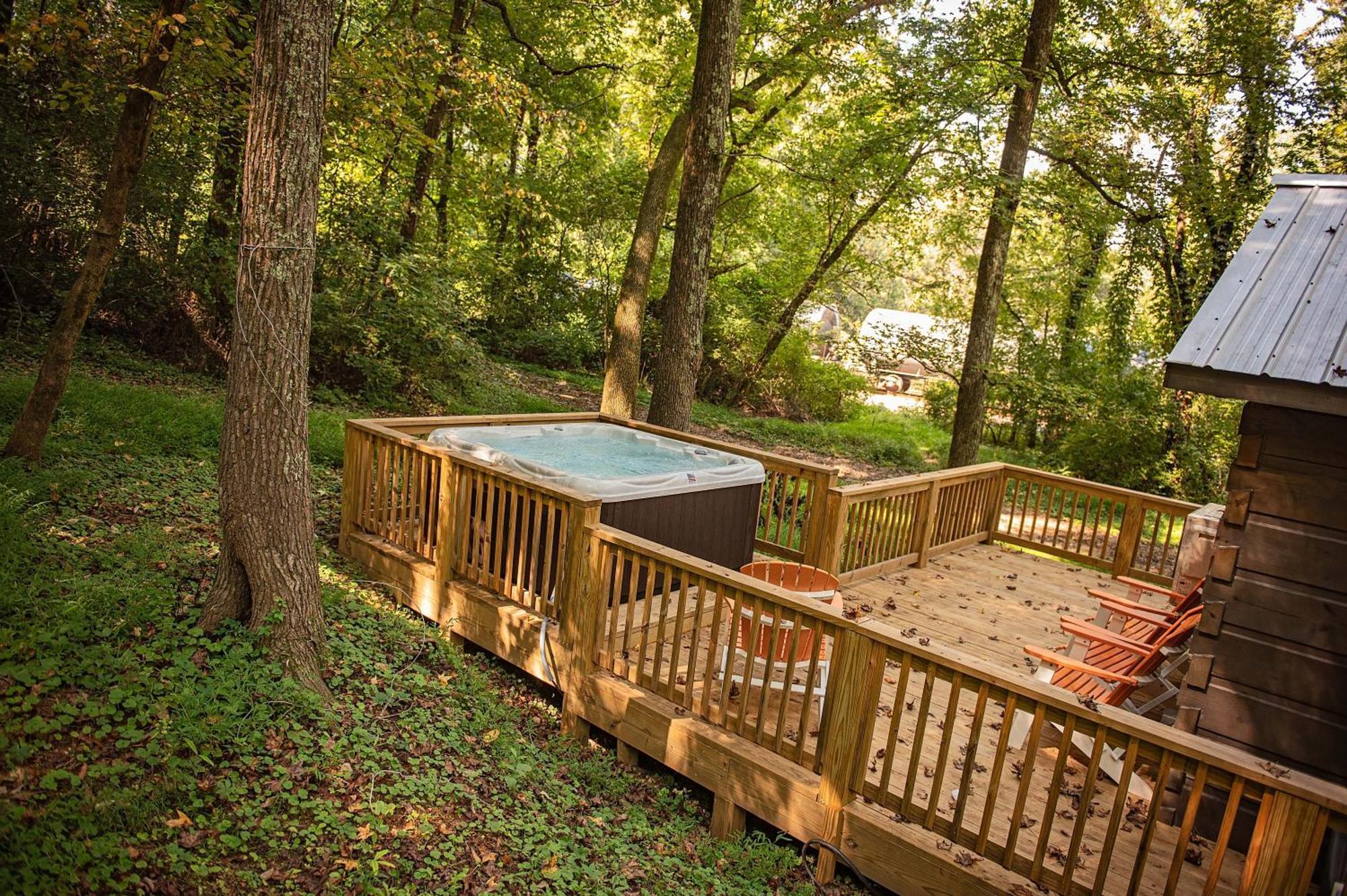 Lena Cabin Wooded Tiny Cabin - Hot Tub Chattanooga Buitenkant foto