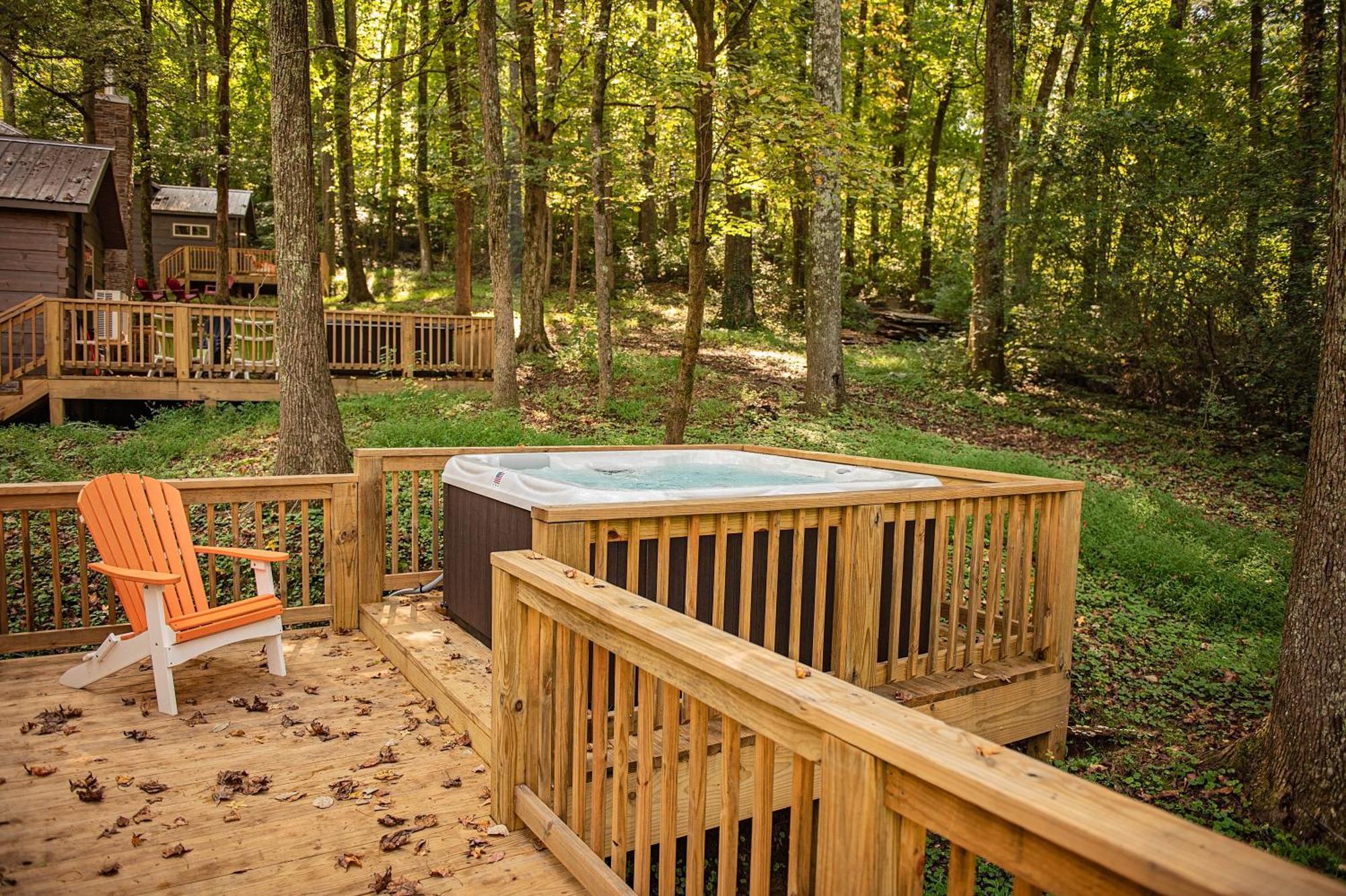 Lena Cabin Wooded Tiny Cabin - Hot Tub Chattanooga Buitenkant foto