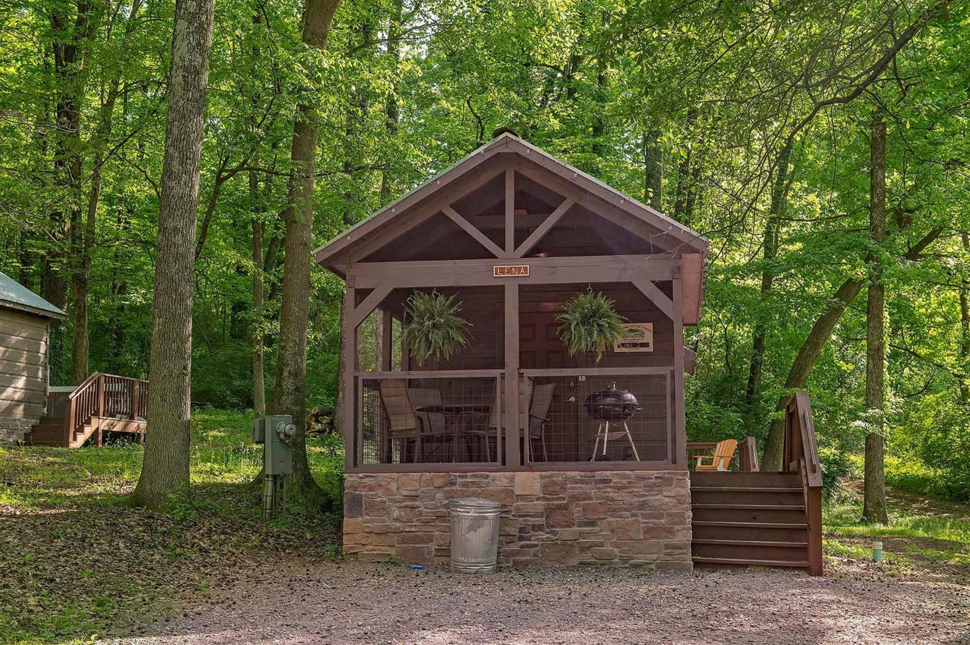 Lena Cabin Wooded Tiny Cabin - Hot Tub Chattanooga Buitenkant foto